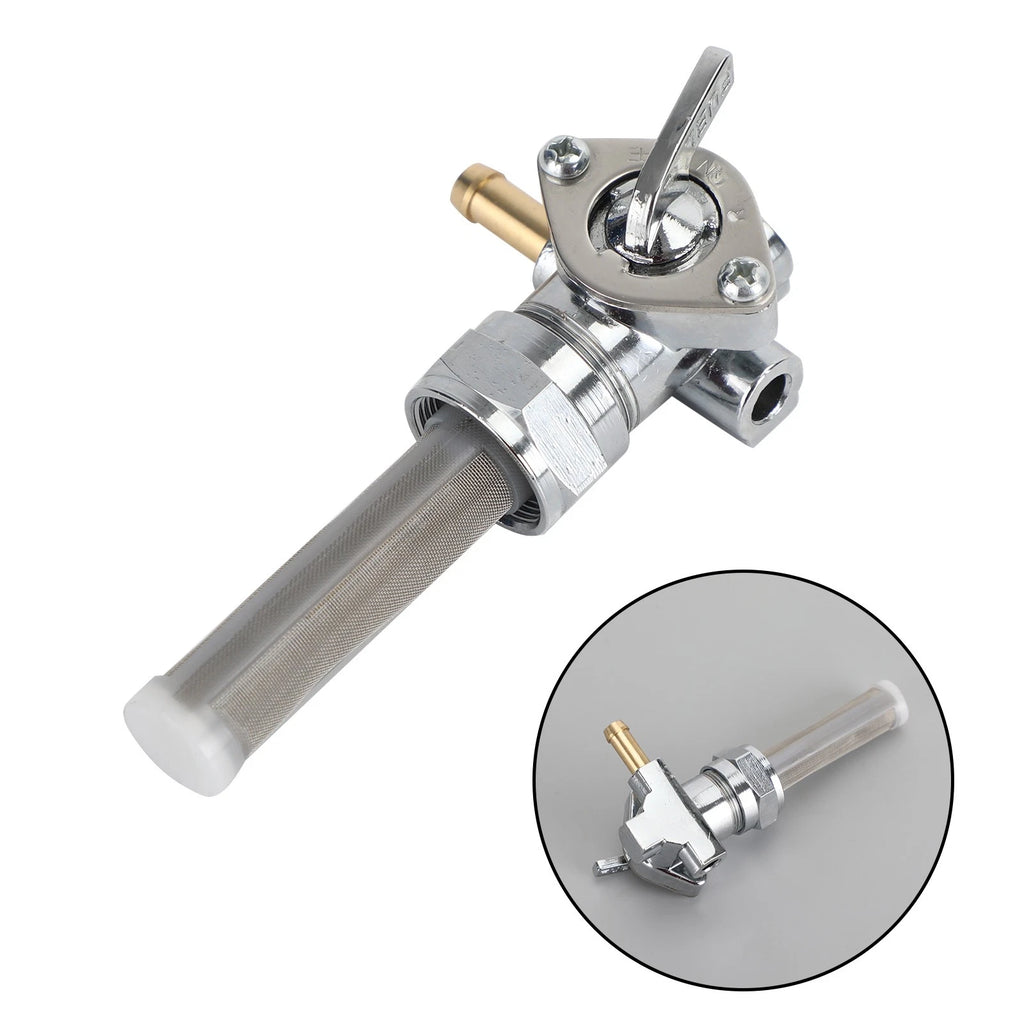 Petcock Fuel Valve Right Spigot 22mm for Harley Softail Electra Glide Road King (–)