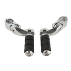 1 1/4" Highway Bar Engine Guard Footpeg Pegs for Harley (Chrome)