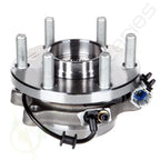 Front Wheel Bearing Hub + Outer Tie Rod Ends for Nissan Frontier (2005–2016)