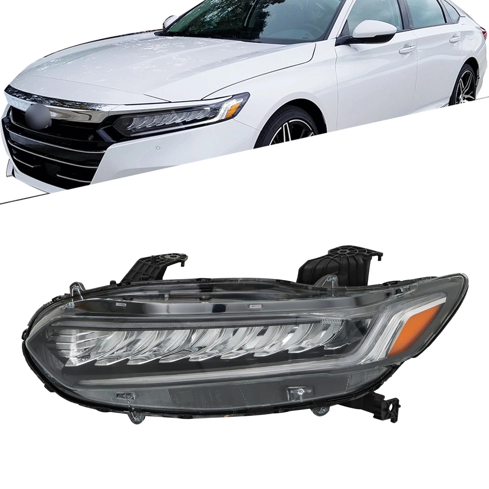 Full LED Headlight Assembly Chrome for Honda Accord (2018–2021)