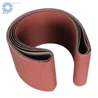 Set of 5 Sanding Belts 6" × 48" 80 Grit Aluminum Oxide