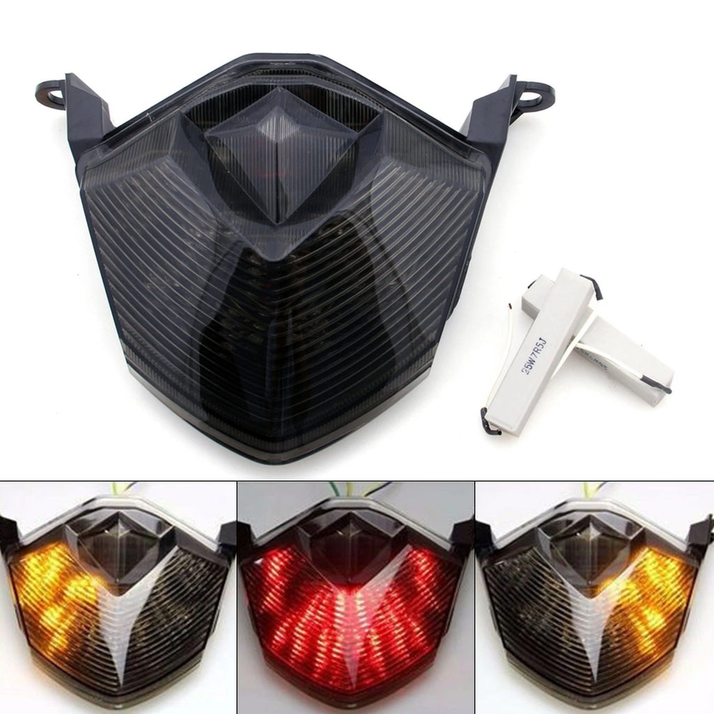 Integrated LED TailLight Turn Signals for Kawasaki Z750 Z1000 ZX6R ZX10R (2004–2023)