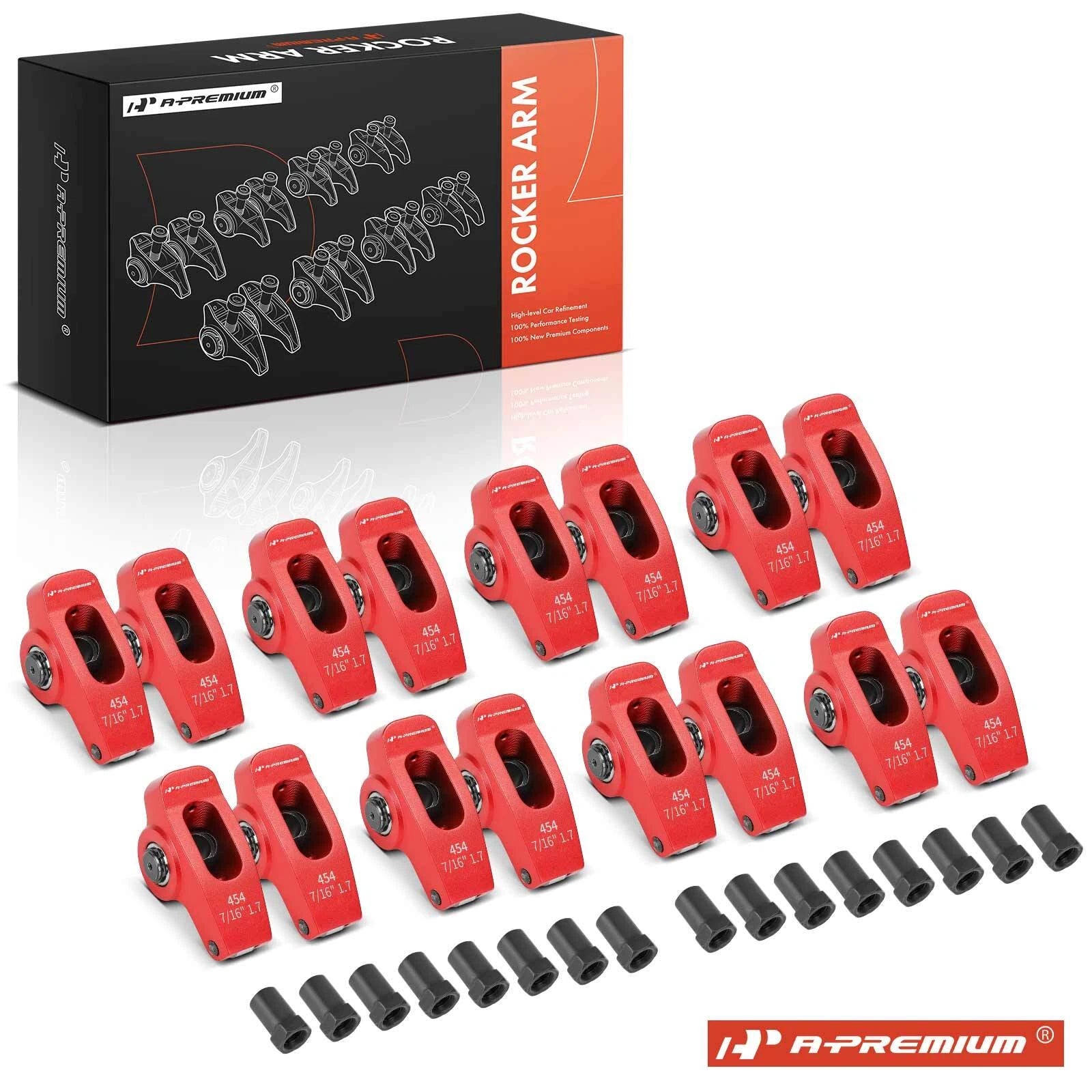 Rocker Arm Set of 2 for Chevy BBC 454 (2024) - 1.7 Ratio, Aluminum