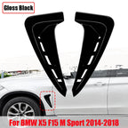 Gloss Black Side Wing Air Flow Fender Intake Vent Cover for BMW X5 (2014–2018)
