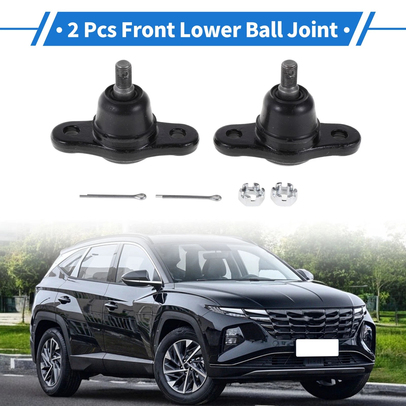 2X Front Lower Ball Joints for Hyundai Elantra (2005–2011) No. 517602H000/KIBJ7094