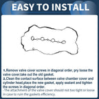 Valve Cover Gasket Set   - Cylinder Head Seal 1 x Set