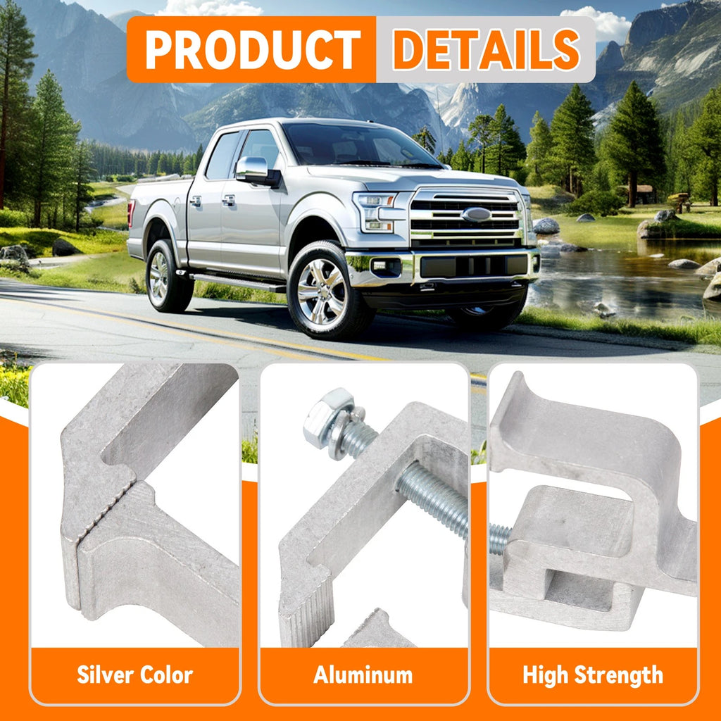 6X Truck Cap Topper Clamps for Truck Bed Rack (Universal Fit)