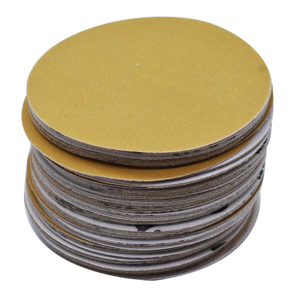 Set of 100 6" 240 Grit Hook Loop Sanding Discs