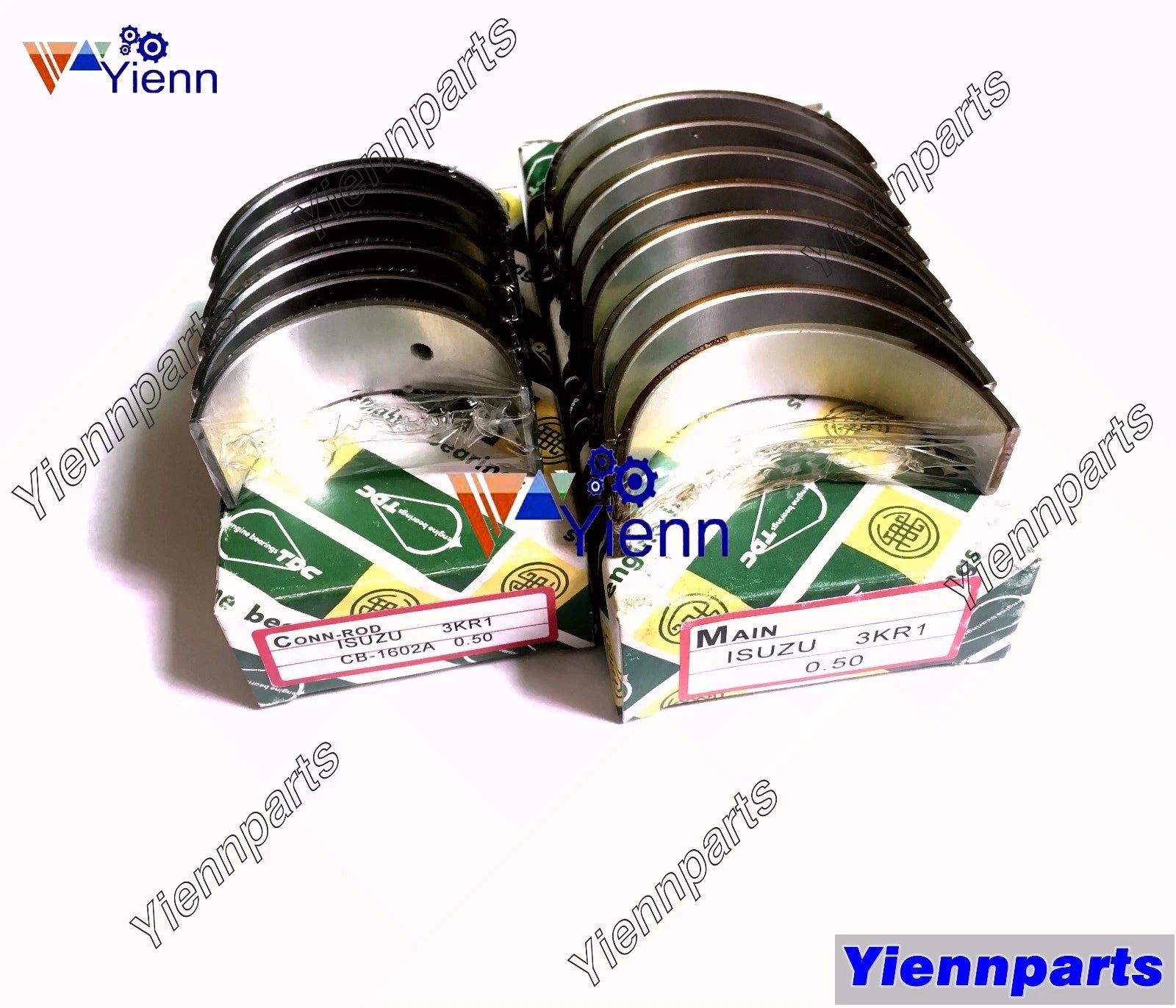 Set of 4 Crankshaft Main Conrod Bearings for Isuzu 3KR1 3KR2 (STD 020 010)