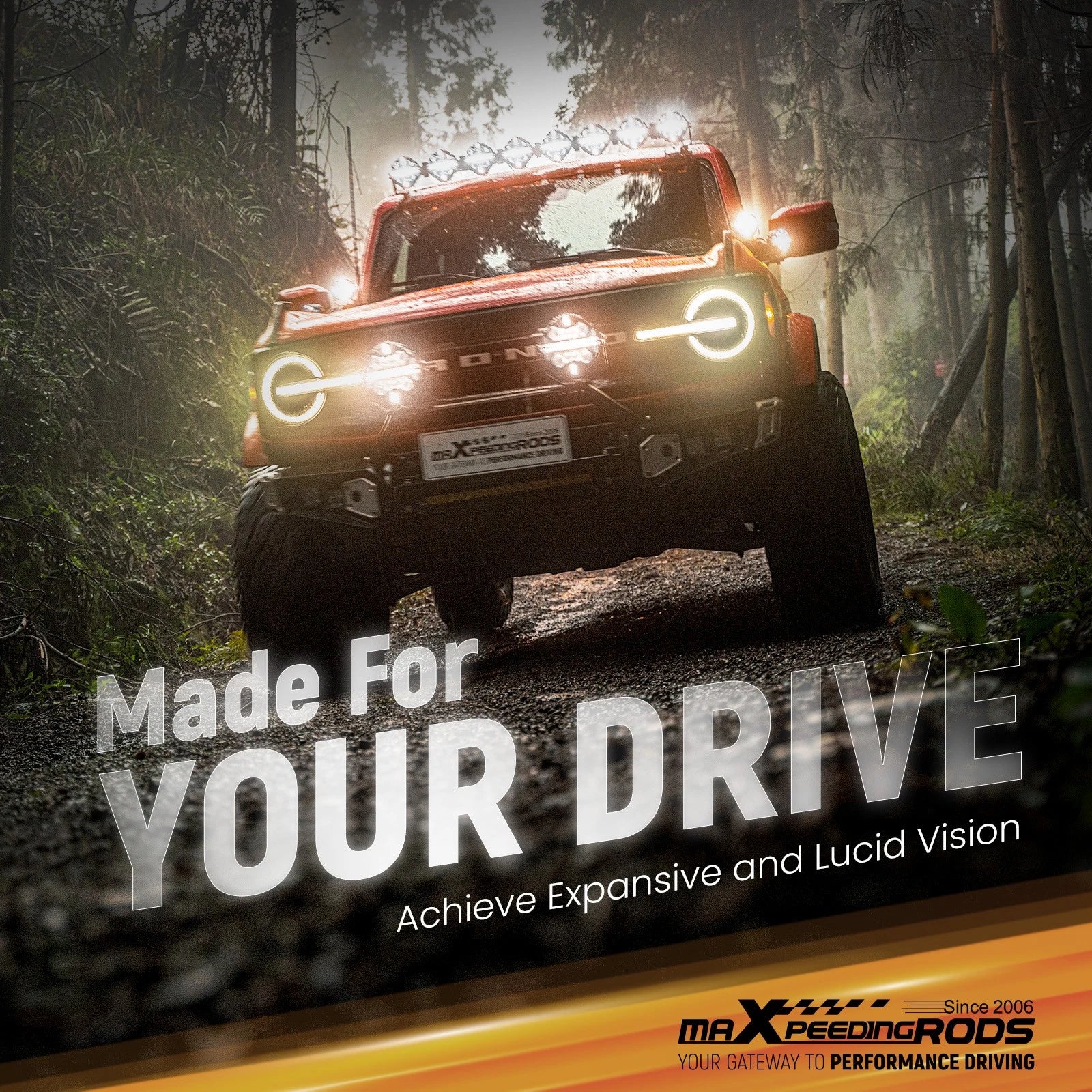 2X Aluminum LED Light Pods for Off Road Driving