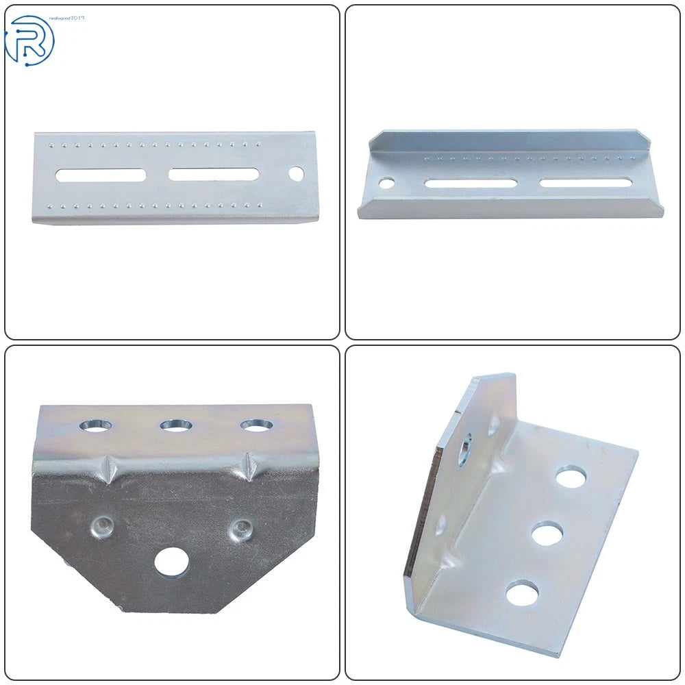 Set of 4 Swivel Top Bunk Bracket Kits for Boat Trailers (8")