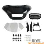 Front Fairing Windshield w/LED Headlight for Harley Softail Fat Bob (2018)