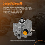 Power Steering Pump for Dodge Caravan Ram CV 3.6L (2011–2015) 5151727AC