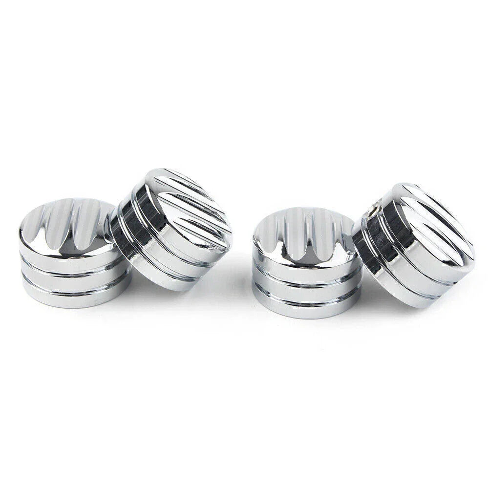 4 x Chrome Head Bolt Cover Caps for Harley Twin Cam (1999-2023)