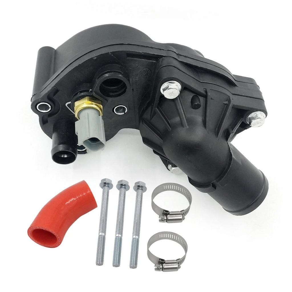 Thermostat Assembly w/ Bypass Hose Clamp Kit for Ford Ranger Explorer (1998–2011)
