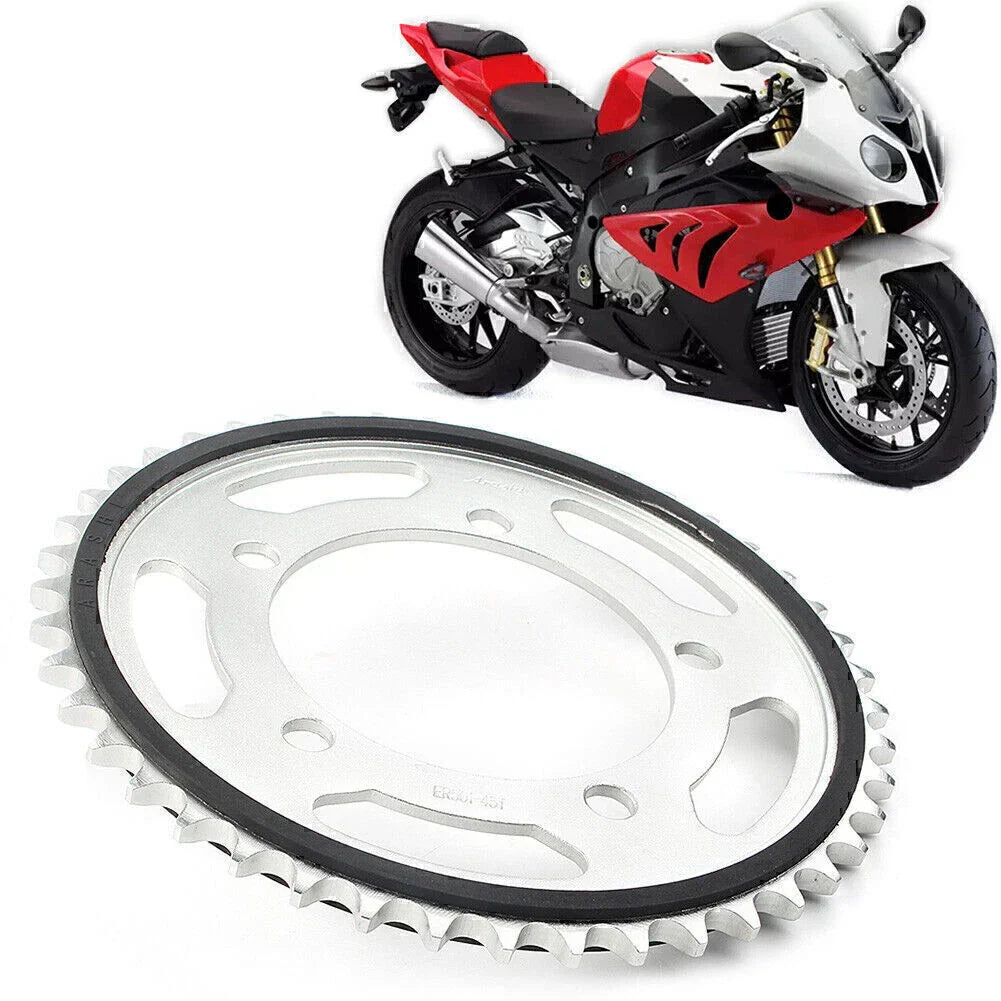 45T Steel Rear Motor Engine Chain Drive Sprocket for BMW S1000RR (2012-2018)