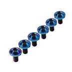 6 x M6x10mm Titanium Alloy Torx Head Bolts for Bike Motor