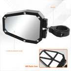 Universal UTV Side Mirrors for Roll Cage Bar Mount (Fits Most Models)
