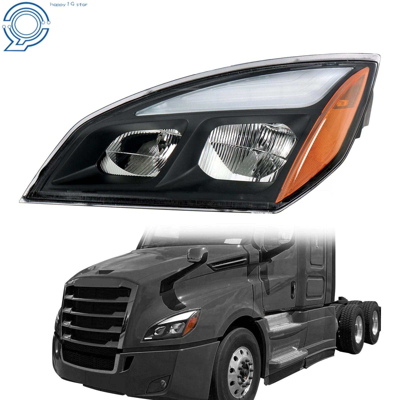 LED Left Driver Side Headlight for Freightliner Cascadia (2018–2023)