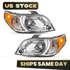 Halogen Headlight Pair for Chevy Aveo 5 LS/LT (2009–2011) W/Amber Reflector