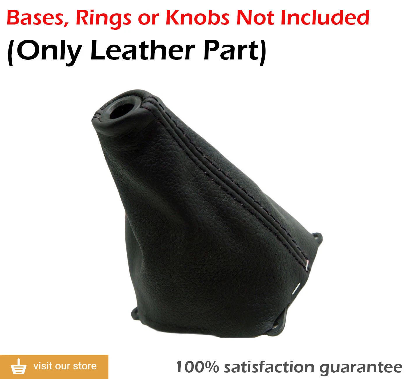 Leather Shift Boot for Honda Civic Si (2006–2011) Black