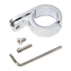 1 1/4" Chrome Universal Handlebar Mounts Clamp Clock for Harley Suzuki