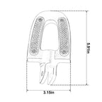 Matt Black Front Driver Pegs Footrest for Harley Softail Low Rider (2018–2024)