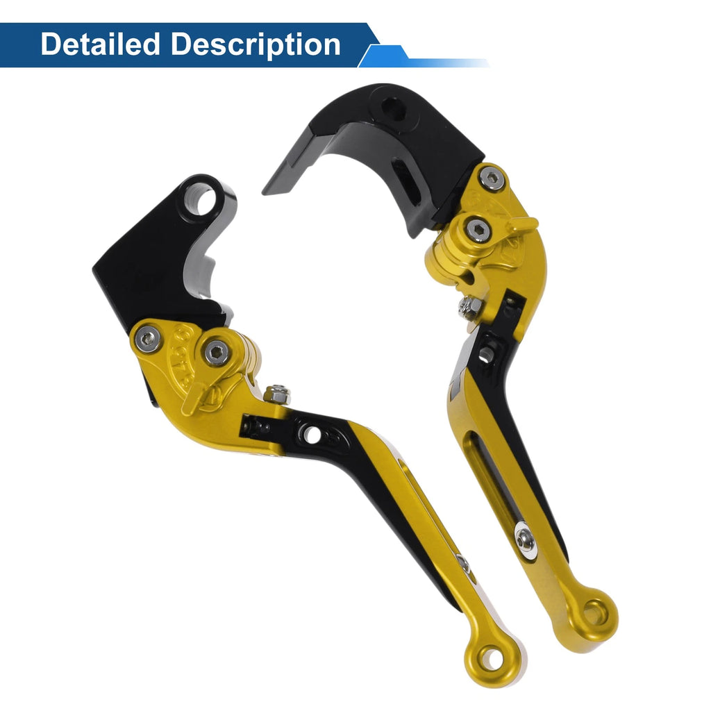 Adjustable Brake Clutch Lever for Honda CBR600RR (2003–2019) - Gold Black