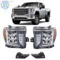 Full LED Headlights for GMC Sierra 2500 3500 HD (2020–2022)