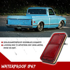 2Pcs Red LED Side Corner Parking Marker Light for Chevy GMC Truck (1968–1972)