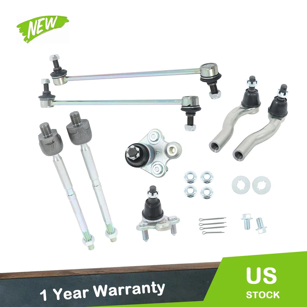 8-Piece Front Tie Rods Ball Joints Sway Bars Kit for Honda CR-V (2012–2016)