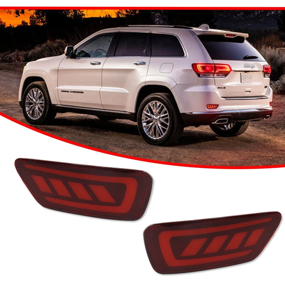 Red LED Rear Bumper Reflector for Jeep Grand Cherokee (2011–2020)