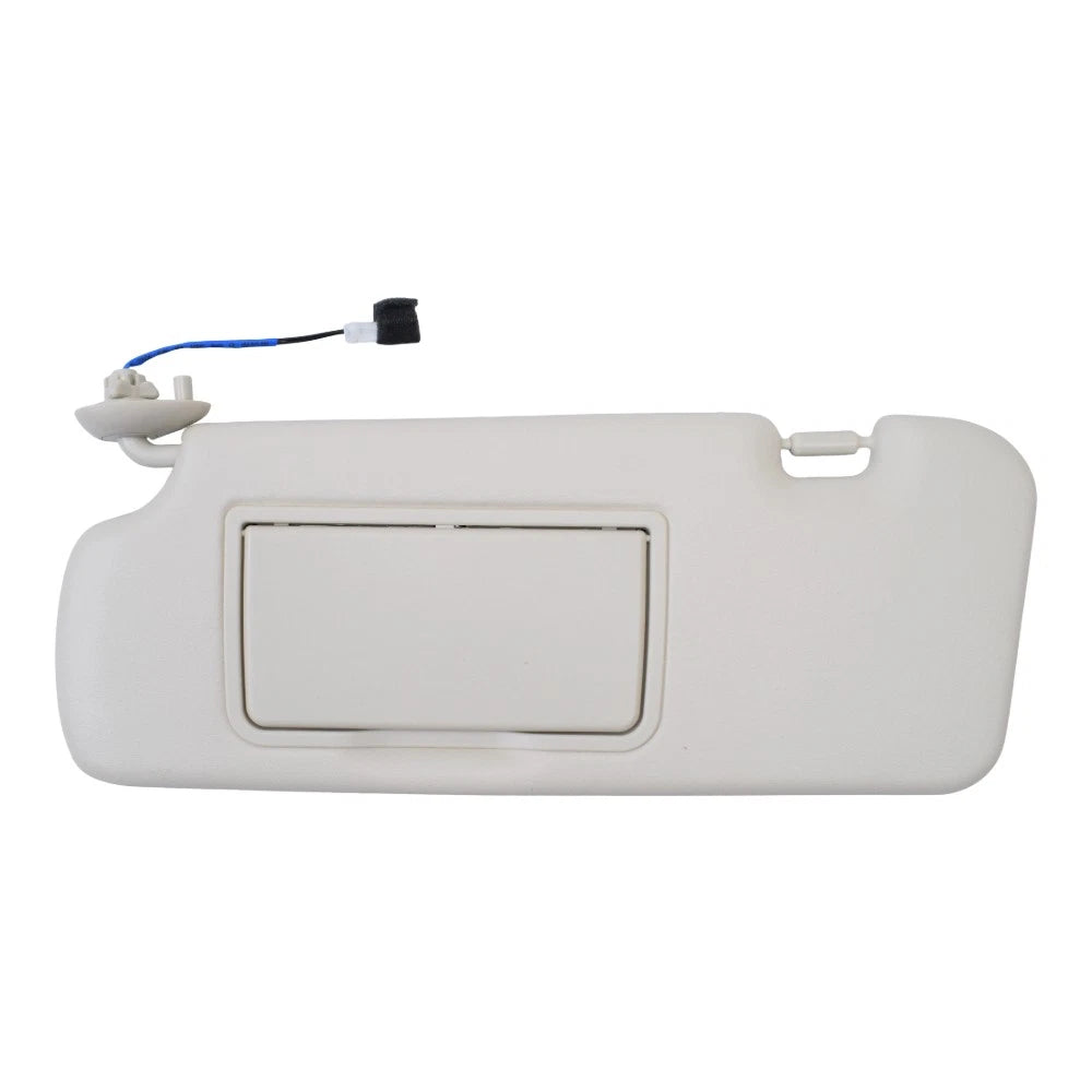 Left Driver Side Beige Sun Visor with Light & Mirror for Honda CR-V (2012–2016)