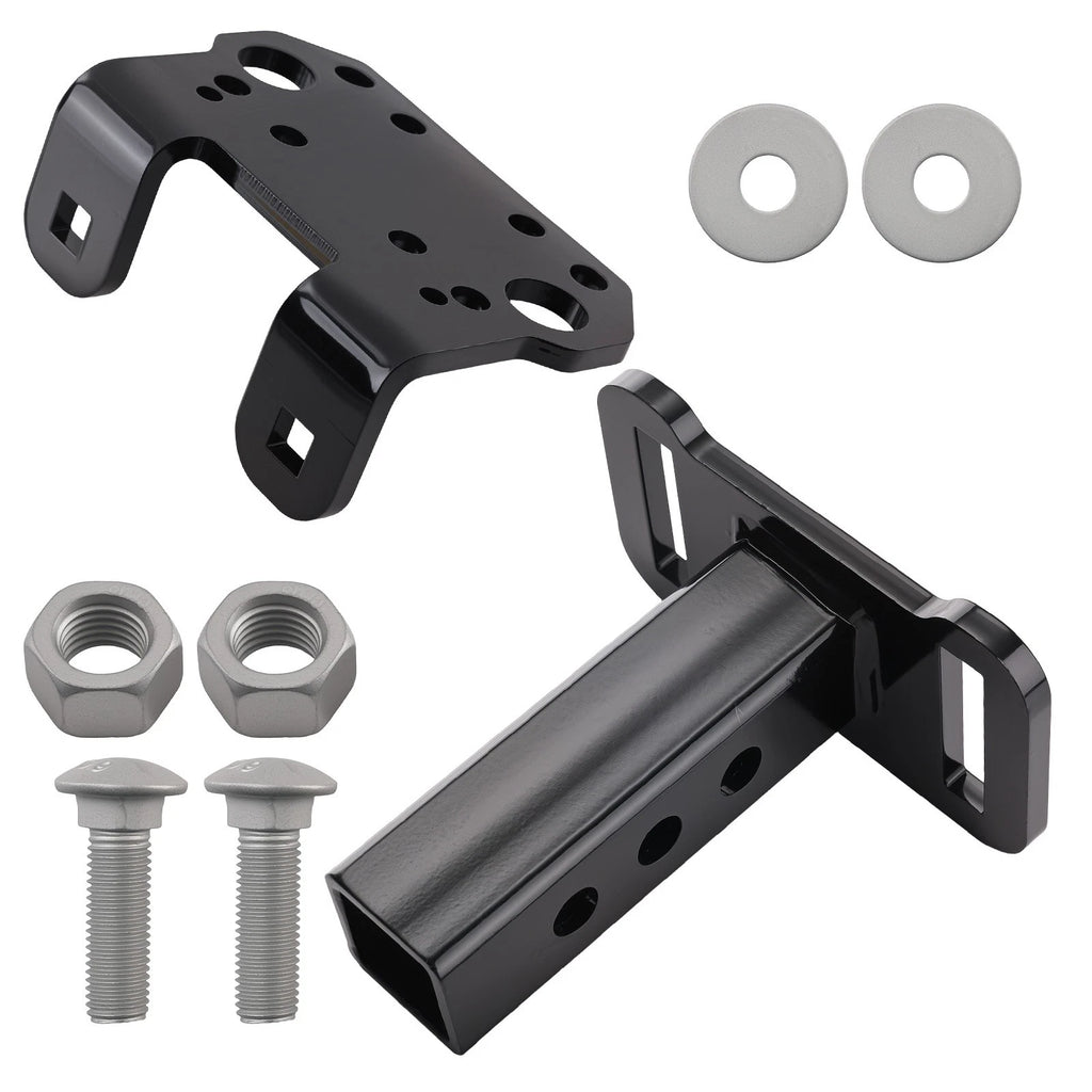 2 Inch Winch Hitch Adapter for Class III IV Receiver (Steel, Powder Coated)