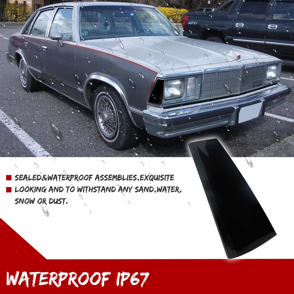 2X Smoked Lens Front Side Marker Lights for Chevrolet El Camino Malibu (1980–1981)