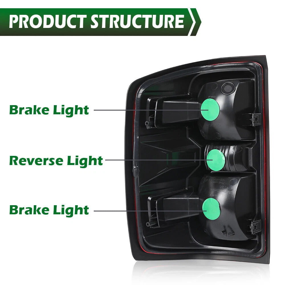 Rear Tail Light Brake Lamp for Chevy Silverado (2014–2019) Right Side