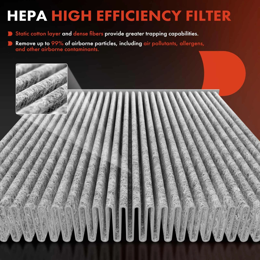 2X Activated Carbon Cabin Air Filter for Nissan Versa (2007–2023)