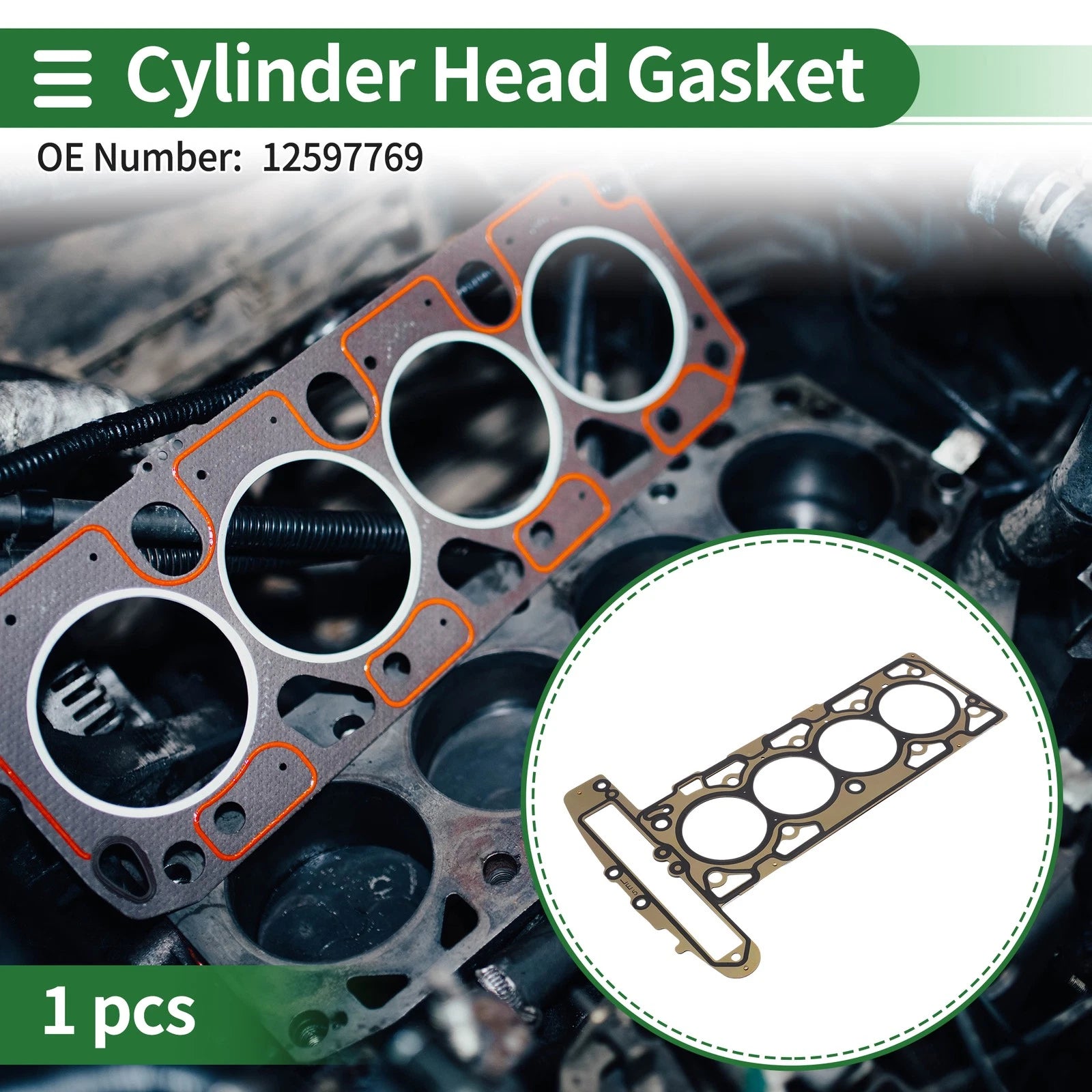 Cylinder Head Gasket No. 12597769 for Chevrolet LT 2.7L (2017)