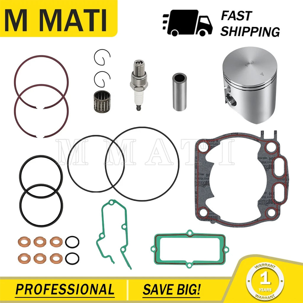 Complete Top End Gasket Set with Piston Ring 66.4mm for Yamaha YZ250 (2005–2024)