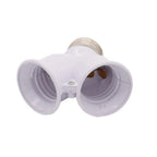 E27 Dual Output Lamp Holder Splitter Adapter for Standard Bulbs (220V)