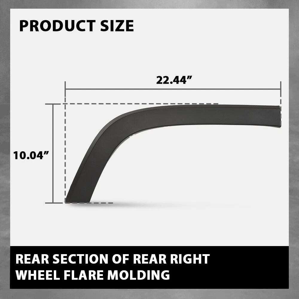 Rear Right Fender Flare for Jeep Cherokee (2019–2023)