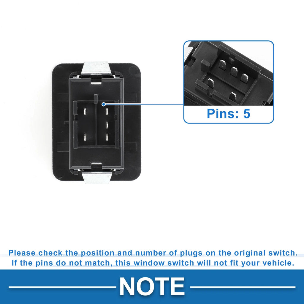 Rear Passenger Power Window Switch for Chevrolet Blazer S10 (1995) No. 15151466