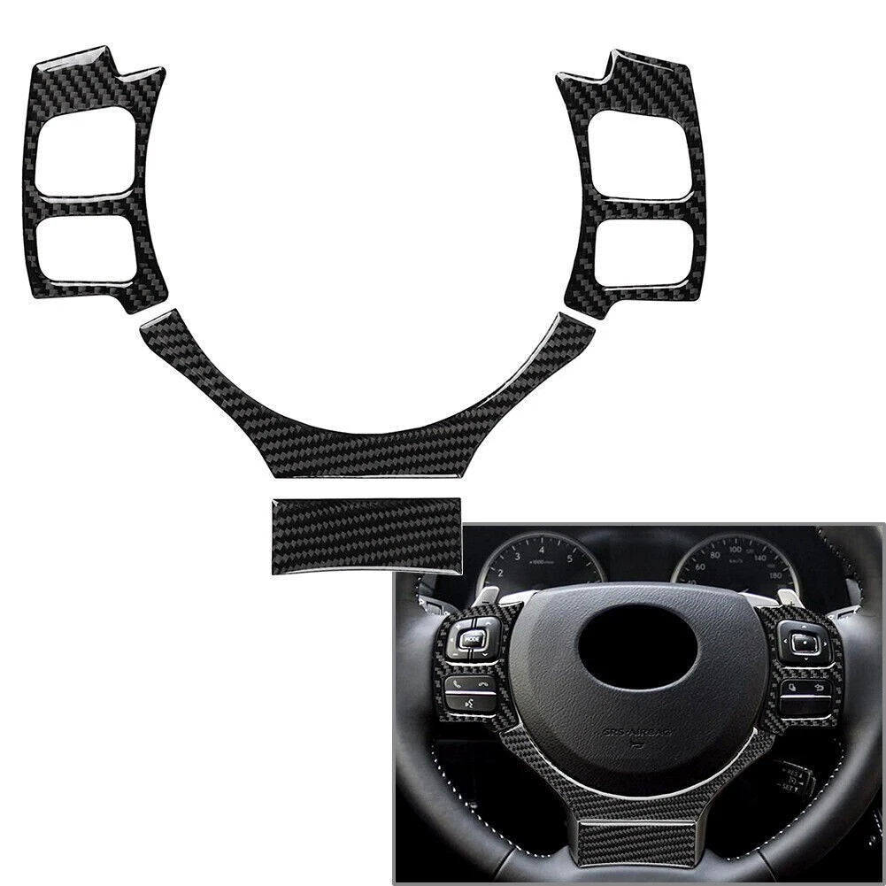 Set of 4 Steering Wheel Covers for 200t 300h Carbon Fiber