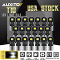 Set of 20 LED T10 W5W 194 168 Interior License Bulbs for Cars