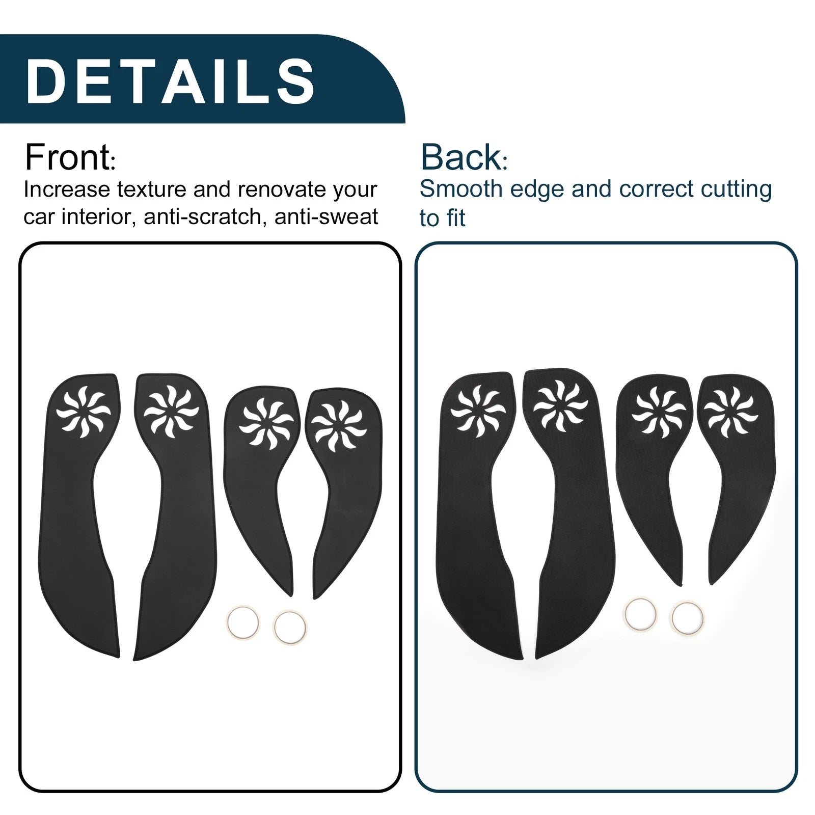 Set of 1 Car Door Anti Kick Pad Sticker Protector for Buick Verano (2016)