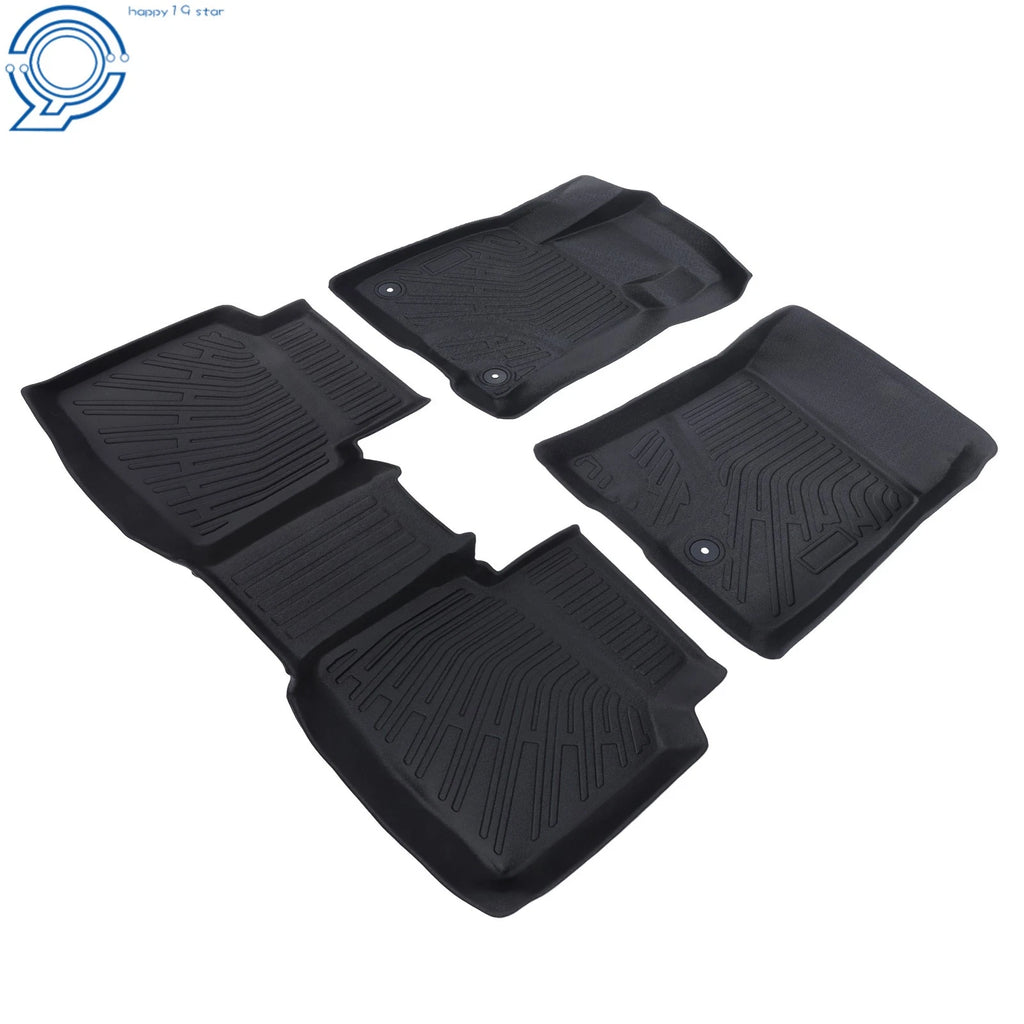 Set of 3 TPE Floor Mats Liner for Ford Escape (2020–2025) All Weather Black