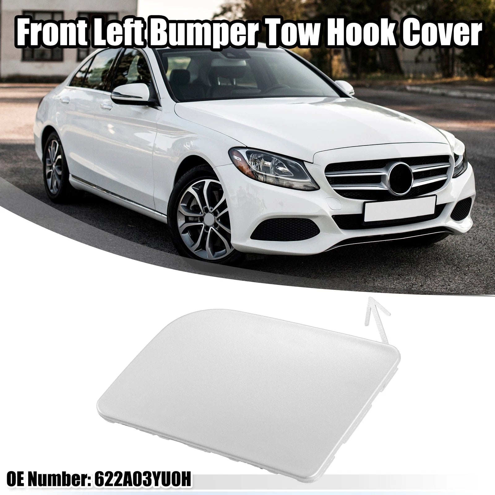 Tow Hook Cover for Nissan Sentra (2013–2019) - Silver Tone