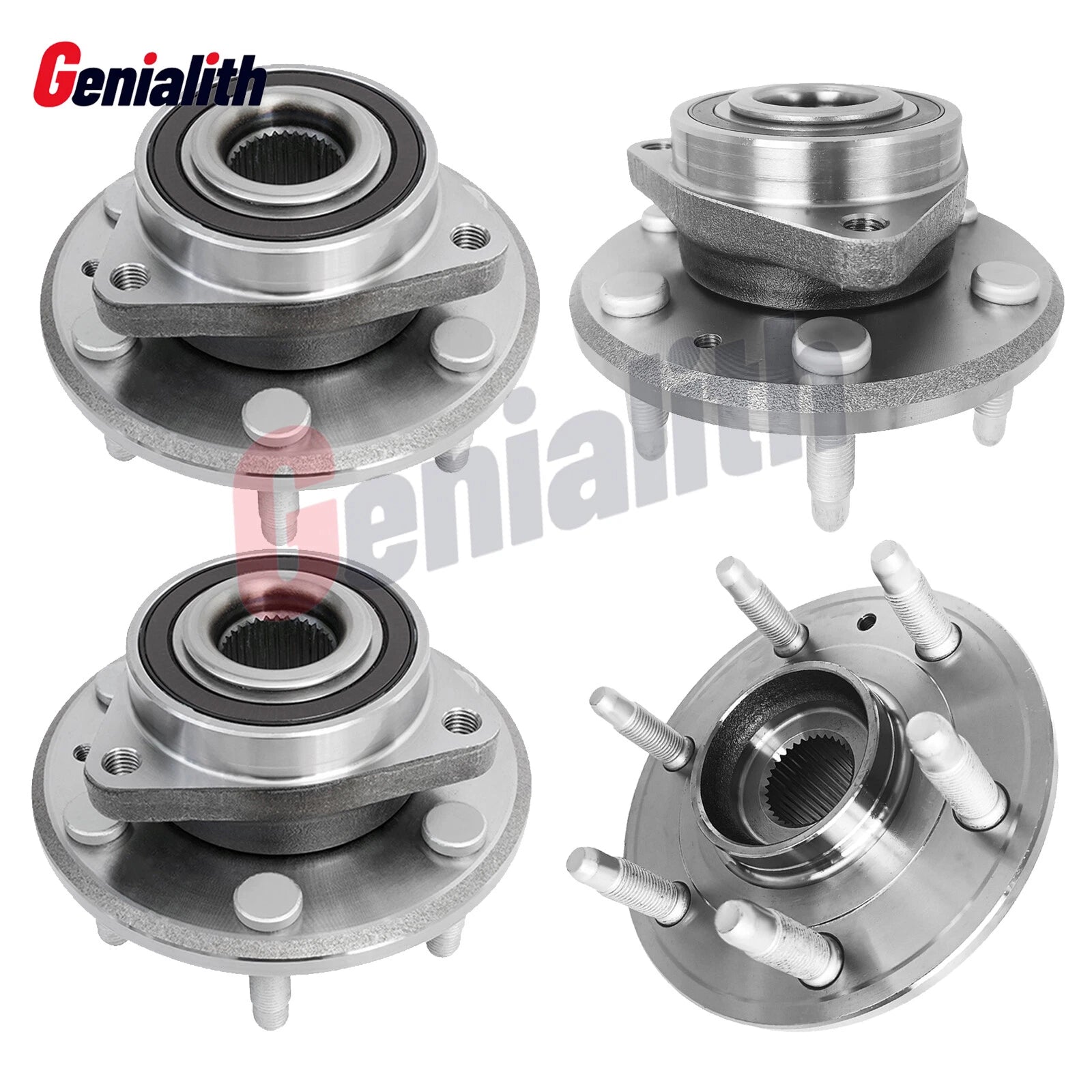 Set of 4 Wheel Hubs and Bearing Assembly for Buick Enclave (2008–2017)
