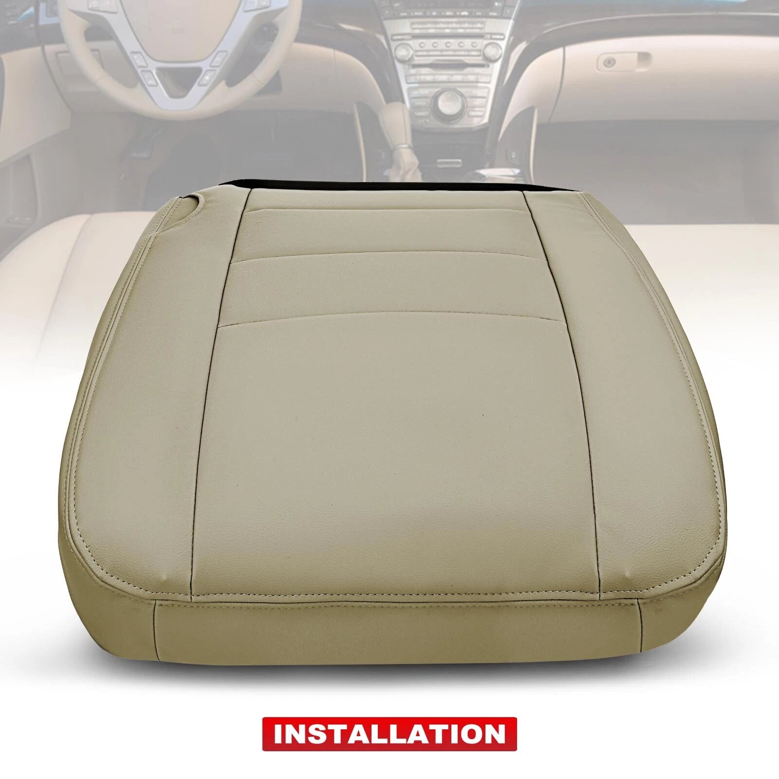 Front Left Seat Bottom Cover for Ford Excursion (2002-2004) Tan