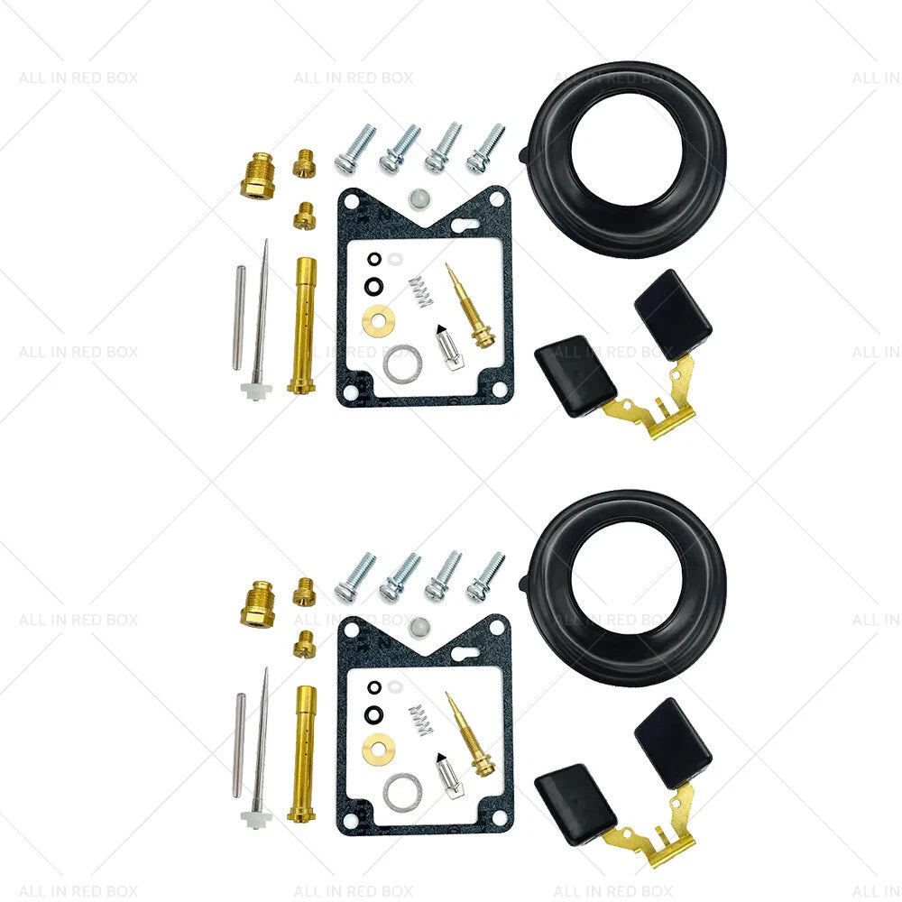 2 Sets Carburetor Rebuild Repair Kit for Yamaha XV750 Virago (1981–1983)